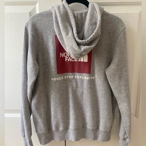 North face hoodie with detail on back MEDIUM